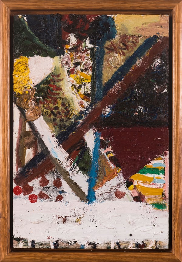 James Drinkwater Jimmy's Beach IV, 2022 Oil on hardboard 60.5 x 40cm