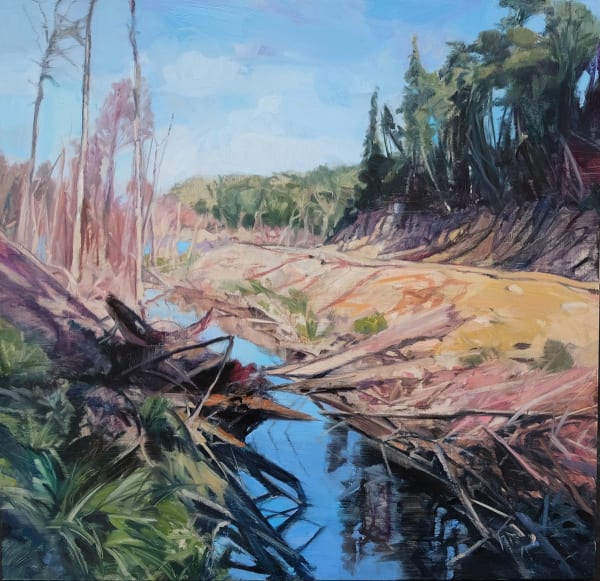 Nicholas Blowers, Study for Savage River Inlet, 2024