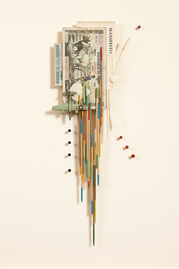 James Powditch The Killing Fields, 2023 Mixed media 40 x 60cm
