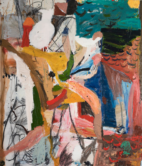 James Drinkwater Boy with Ice Cream, Marseille , 2016 Mixed media on board 140 x 120cm