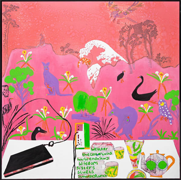 Katherine Hattam Weather, 2024 Oil on linen 125 x 125cm