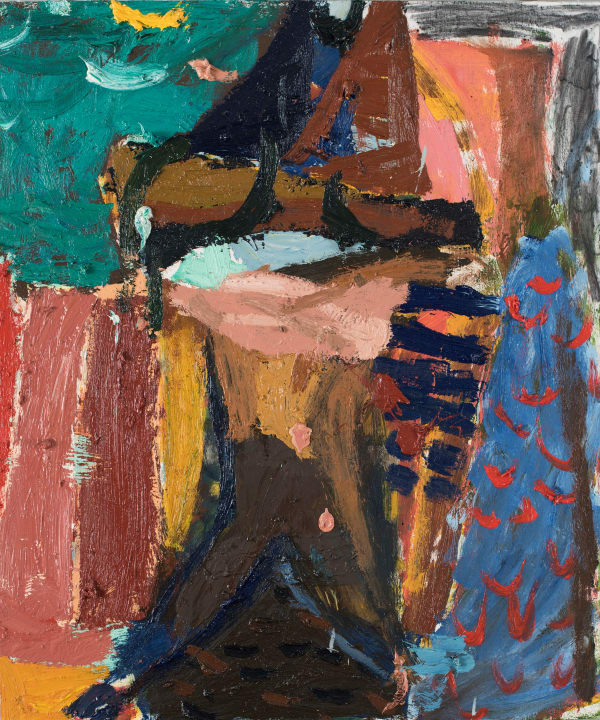 James Drinkwater Boy with Ice Cream (Study), 2016 Mixed media on board 60 x 50cm