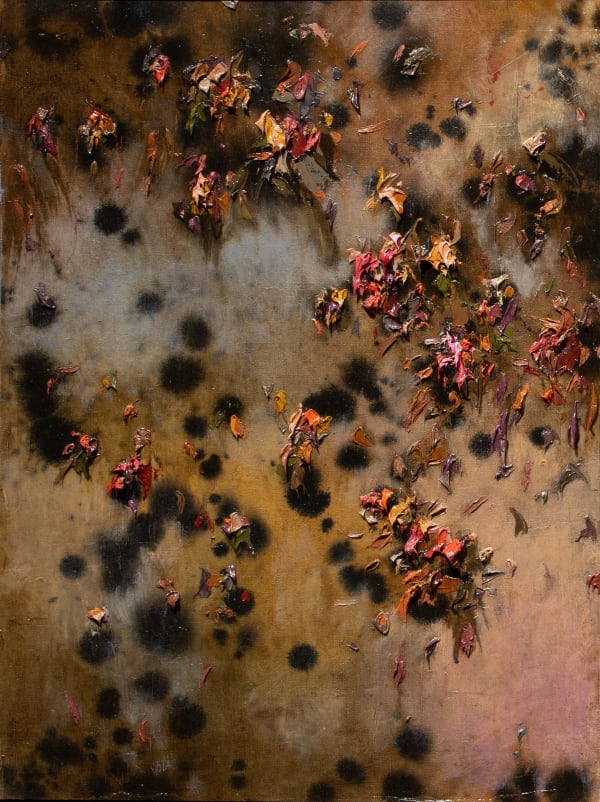 Christopher Horder Unbind the moon, 2025 Watercolour, acrylic, ink and oil on canvas adhered to board 60 x 45cm 61.5 x 46.5cm Framed