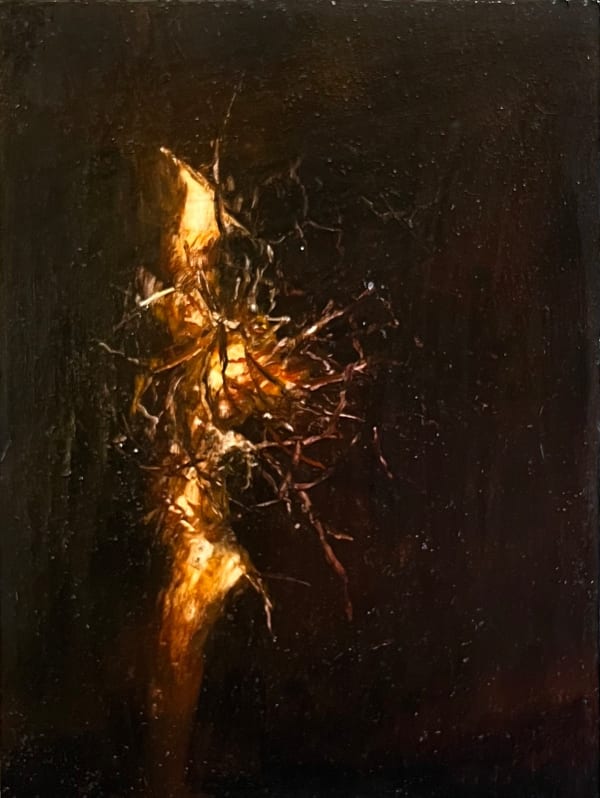 Peter Gardiner Ember Study, 2023 Oil on board 30 x 22.5cm