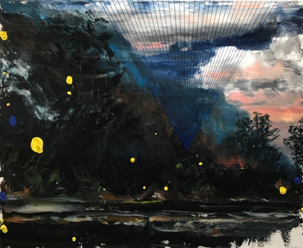 Paul Ryan Arrival Pink Sky , 2017 Oil on Linen 200 x 245cm