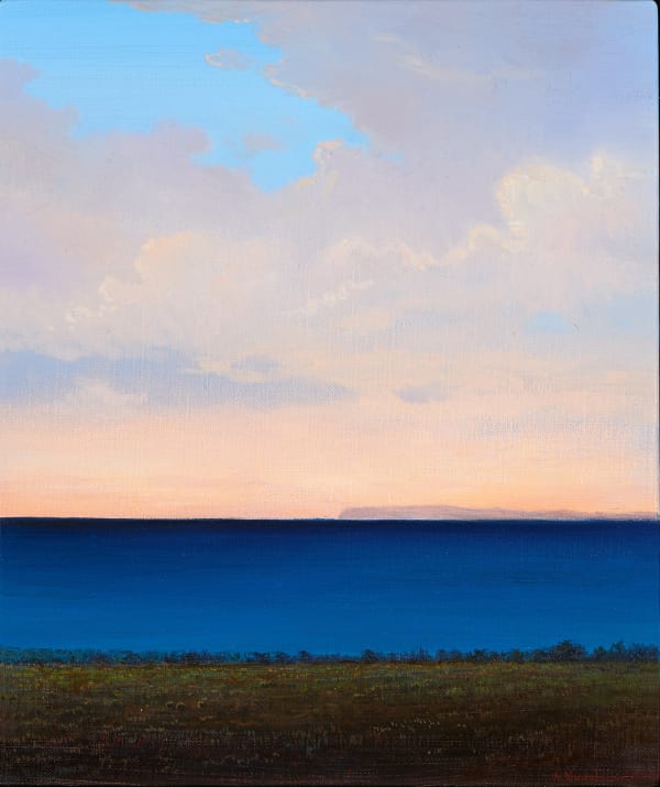 Adam Nudelman Waiting for December, 2022 Acrylic and oil on linen 30 x 25cm