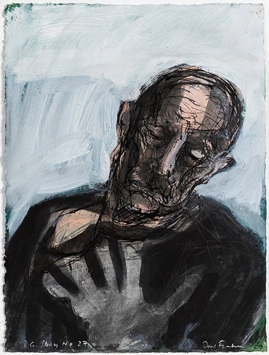 David Fairbairn Study D.G.No.27, 2009 acrylic gouache pen & ink on paper 38 x 28cm