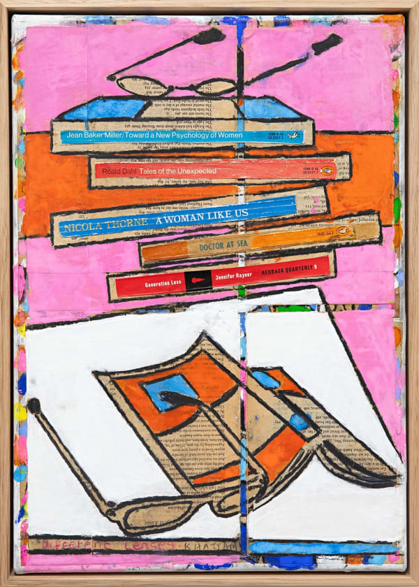 Katherine Hattam Different Lenses, 2024 Mixed media on linen 31 x 42cm