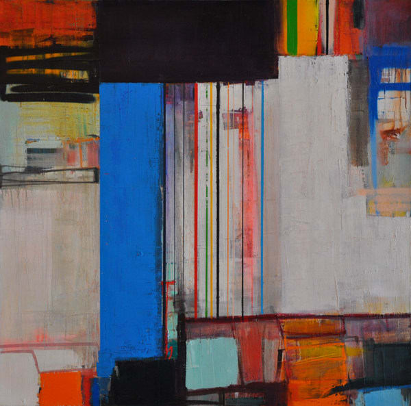 Morten Lassen Interaktion R, 2012 Oil on Linen 120 x 120cm