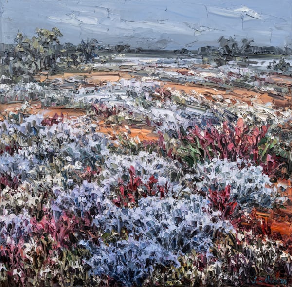 Jun Chen Near Mount Magnet, 2024 Oil on canvas 100x101cm