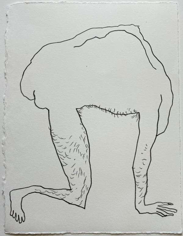 Caroline Zilinsky Original Sin III, 2022 Pencil on Canson Card paper 18 x12cm framed 40 x 32cm