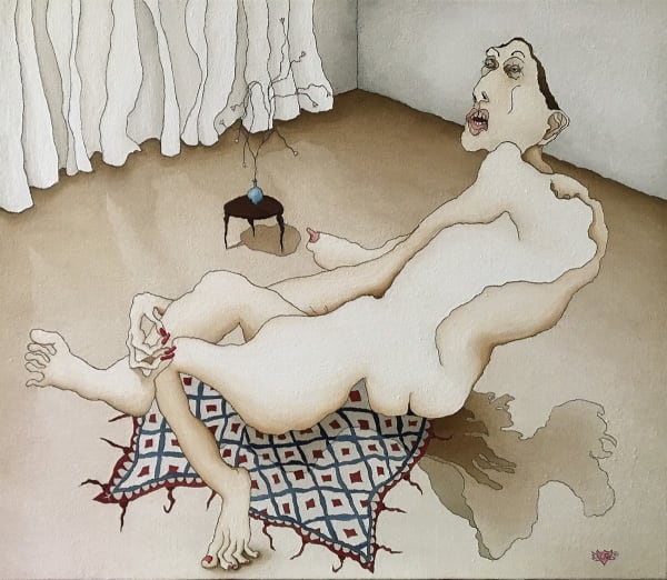 Caroline Zilinsky Rudi in Decline, 2019 Oil on Linen F. 63.5 x 73.5cm