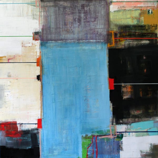 Morten Lassen Interaktion B, 2012 Oil on Linen 150 x 150cm