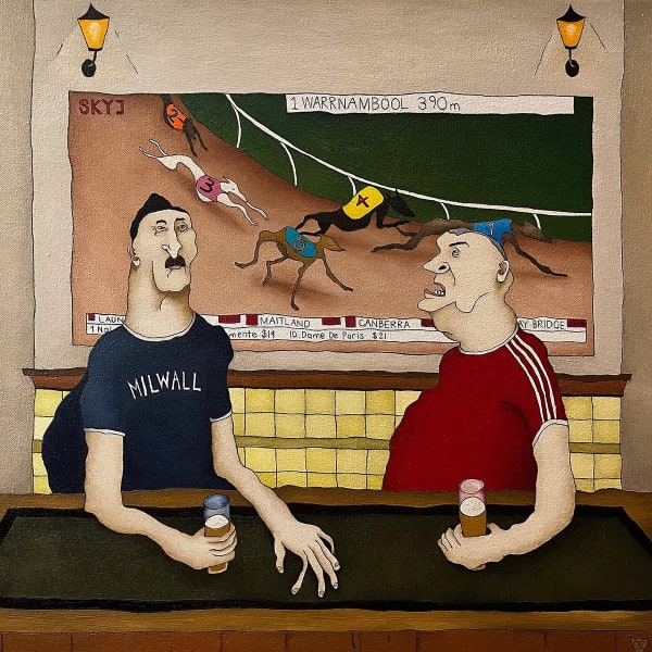 Caroline Zilinsky Prince Amongst Men, 2022 Oil on Linen 61 x 61 cm