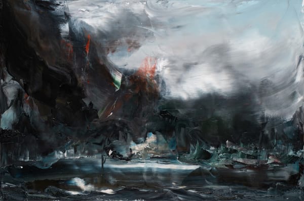 Paul Ryan Volcano, 2025 Oil on canvas 60.5 x 91.5cm