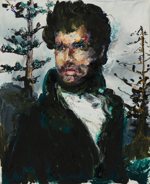 Paul Ryan The Dandy, 2024 Oil stick on cotton rag 56 x 45cm