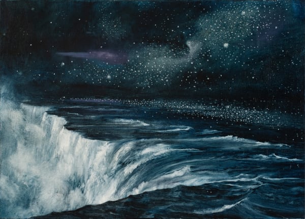 PETER GARDINER Nocturne (Falls) 5, 2025 Oil on canvas 50 x 70cm