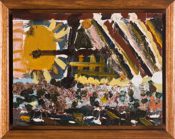 James Drinkwater Jimmy's Beach XII, 2022 Oil on hardboard 30.5 x 40cm