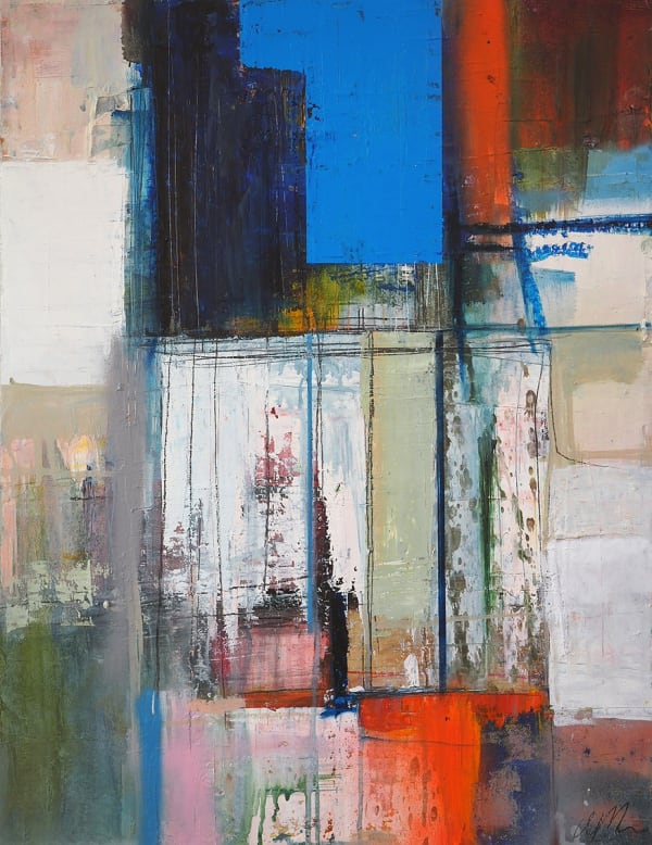 Morten Lassen Untitled 2, 2023 Oil and spray on paper 76.5 x 61cm F