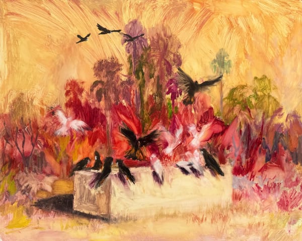 Kirsty Neilson The Circus Act, 2024 Oil on board 40 x 50cm