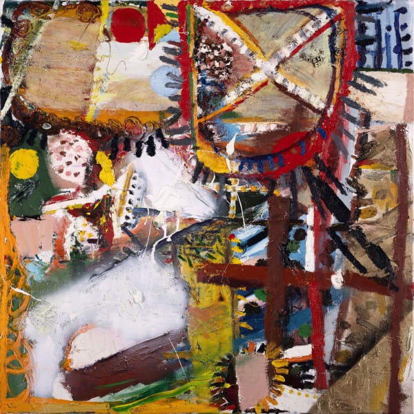 James Drinkwater You always see shooting stars, 2024 Oil on linen 91.5 x 91.5cm