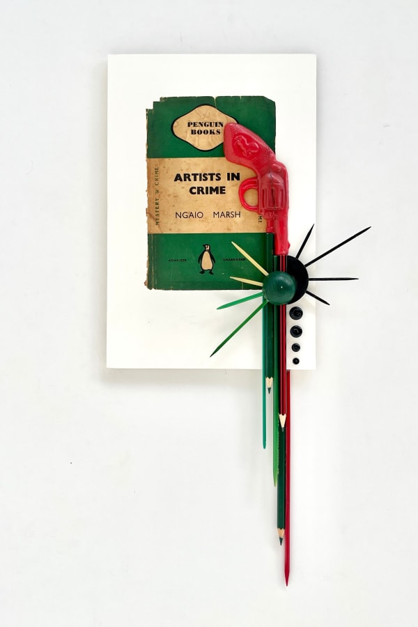 James Powditch Pop, 2025 Mixed media on gessoed panel variable