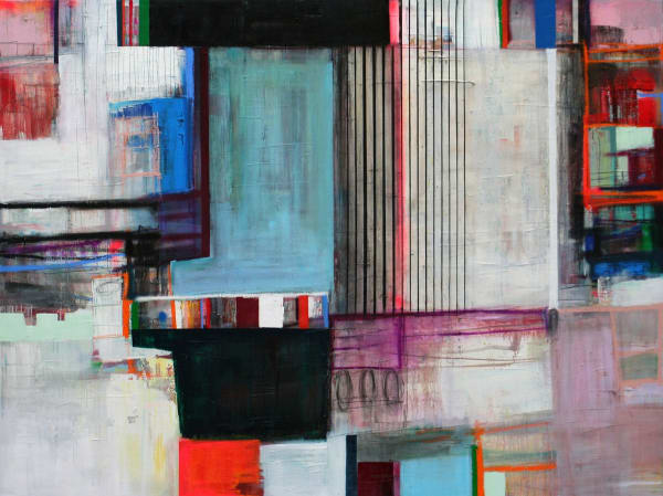 Morten Lassen Transparent A , 2014 Oil and spray on canvas 180 x 240cm