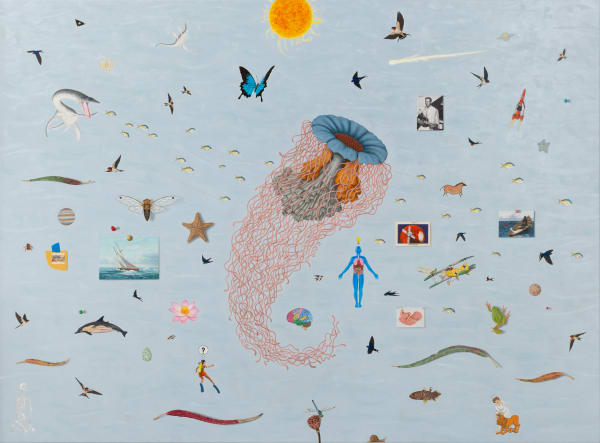 Andrew Sullivan Contemplation of the ocean of everything, 2024 Oil on canvas 101 x 138cm