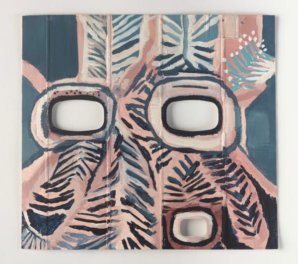 Floria Tosca Cabinet of Near Misses - Bargaining #6, 2024-25 Water based paint on paper packaging