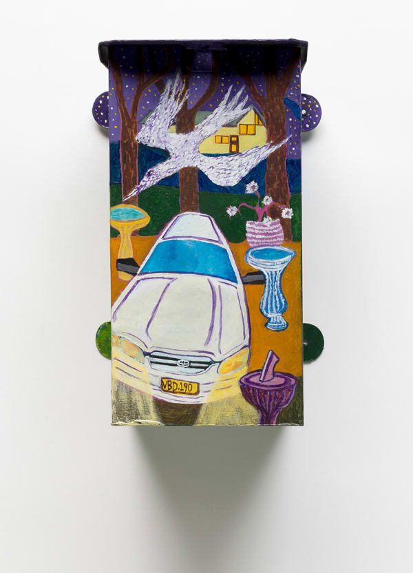 Nick Santoro Umbi Gumbi Adventures Part 1, 2025 Synthetic polymer paint on metal 26 x 13 x 13cm