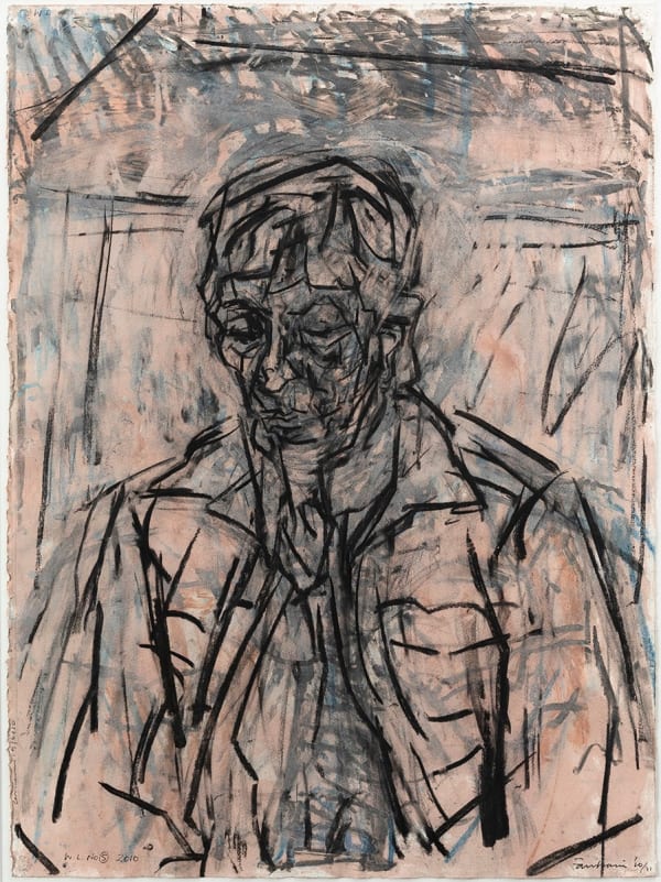 David Fairbairn W.L.No.5, 2011 acrylic gouache monotype & willow charcoal on paper 76 x 56cm