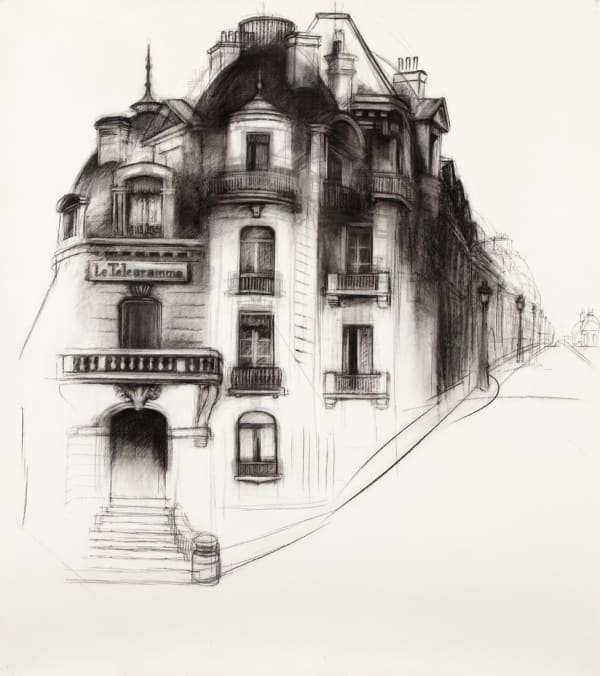 Jody Graham Promenade, 2023 Charcoal on paper 146 X 122 CM Framed