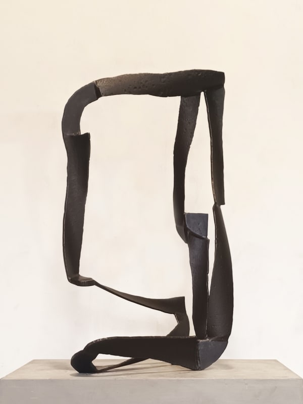james Rogers Stretch, 2022 waxed steel 70 x 32 x 22cm