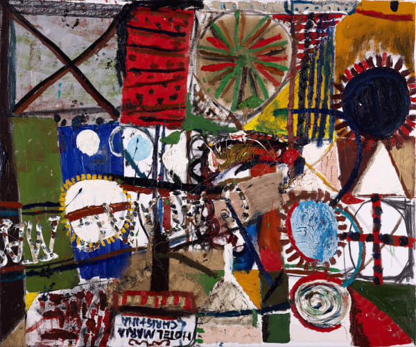 James Drinkwater Driving to San Sebastien to see the Picasso sculpture show with Julian, 2024 Oil on linen 100 x 120cm