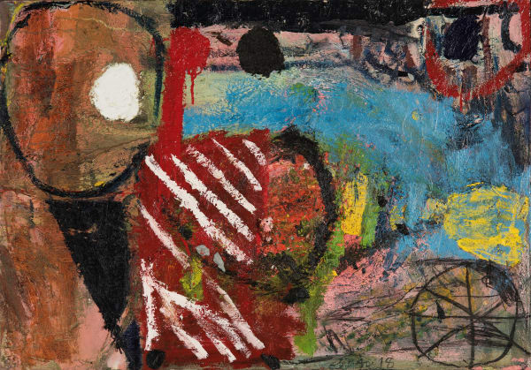 James Drinkwater Girl with Working Harbour , 2018 Oil on canvas 70 x 100cm