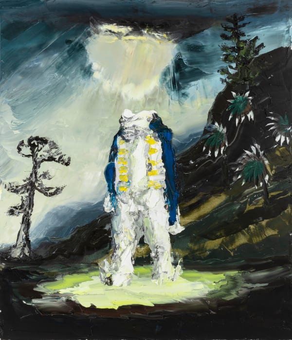 Paul Ryan We Saw an Irregular Shimmer Moving Through that Plain , 2022 Oil on Linen 122 x 112cm