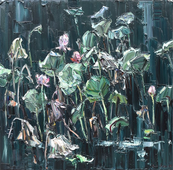 Jun Chen Lilies III, 2019 Oil on Canvas 100 x 102cm