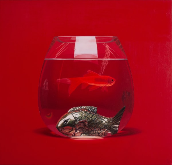 Jonathan Dalton A Vermilion Goldfish, 2019 Oil on Linen 86 x 91cm