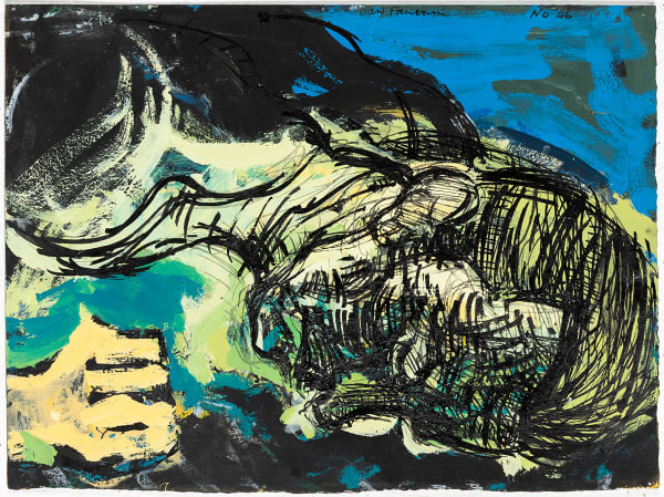 David Fairbairn Study C.S.No.46, 2007 acrylic gouache pen & ink on paper 28 x 38cm