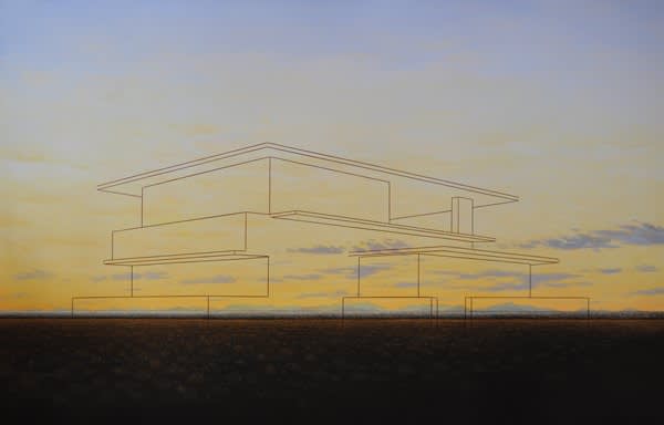 Adam Nudelman Reconstructing the submerged cathedral, 2011 Oil on Linen 120.5 x 180.5cm