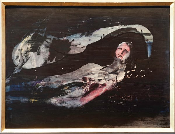 Sidney Nolan Leda and the Swan, 1960 Ripolin and enamel on board F. 98 x 128.5cm