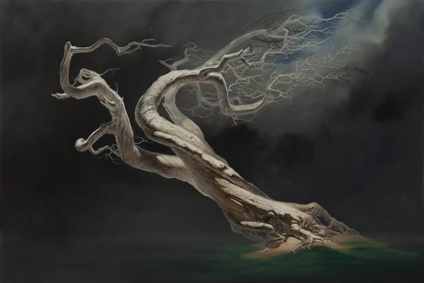 Jason Cordero As Erebus Eavesdropped, 2024 Oil on linen 122 x 183cm