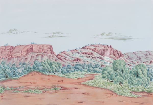 Kumantji (Hubert) Pareroultja Untitled (Cat. 135-21), 2021 Watercolour on paper 75 x 100cm