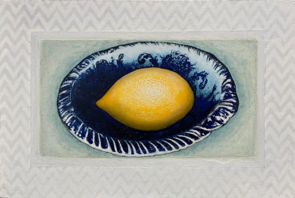 Katy Woodroffe A Genuine Replica, 2025 Hand embellished silk screen print on board 20 x 30cm