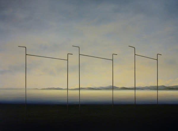 Adam Nudelman How Quick The Fall Can Be 2015 Oil on Linen 91.5x122cm