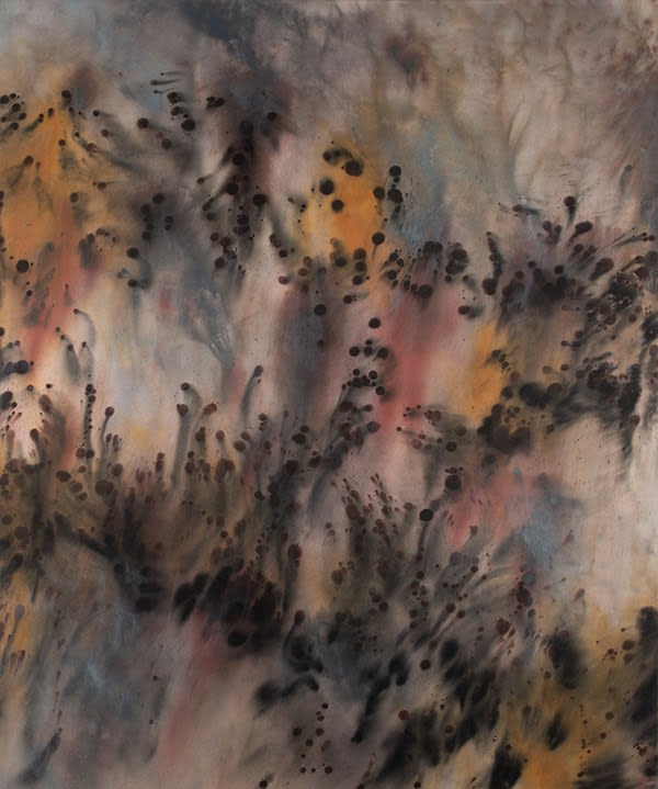 Christopher Horder Charon, 2018 Watercolour, acrylic and coloured inks on canvas 182 x 152cm