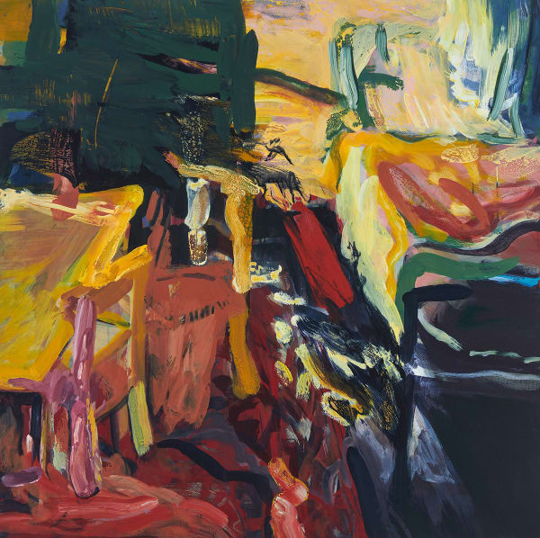 Renata Pari-Lewis Not Myself Today, 2023 Acrylic on board, framed 100 x 100cm