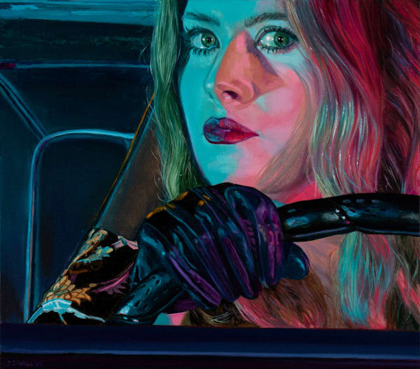 Dianne Gall Rocky, Raechelle, 2025 Oil on linen, on panel 18 x 20.5cm (image size) 37.5 x 40cm (framed size)