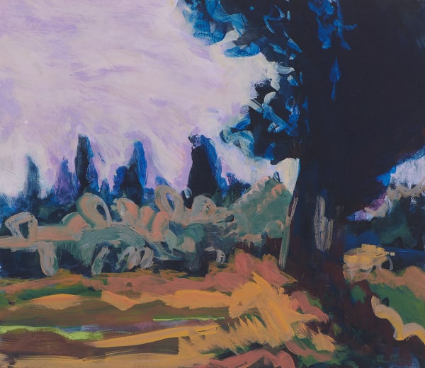 Renata Pari-Lewis Morning After, 2024 Acrylic on board, framed 35 x 40cm