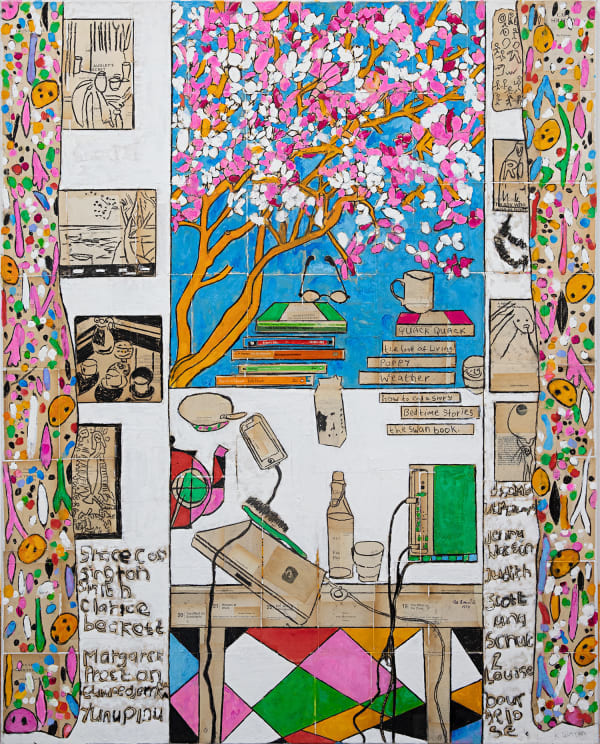 Katherine Hattam Turtle Beach, 2023 Mixed media on linen 150 x 120cm